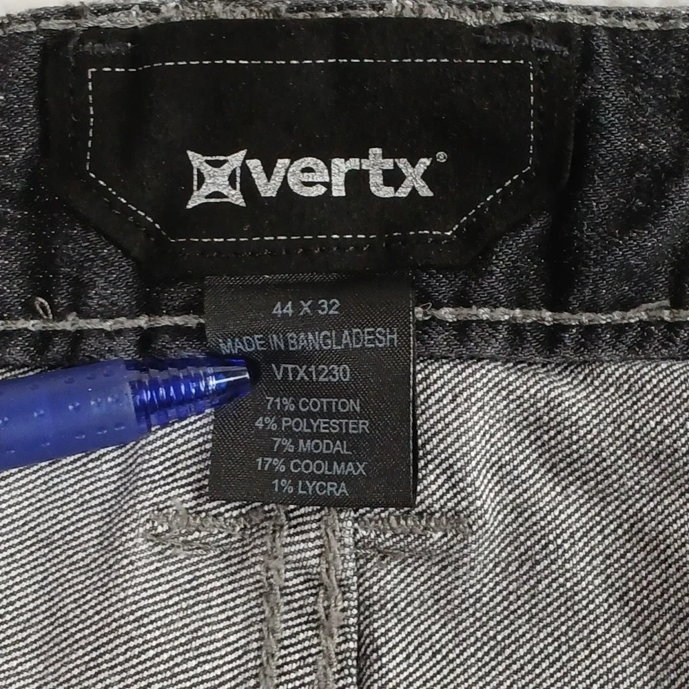 VERTX Defiance Jeans Men 44x32 Articulated Knee Tactical Dark Wash  Reg Straight